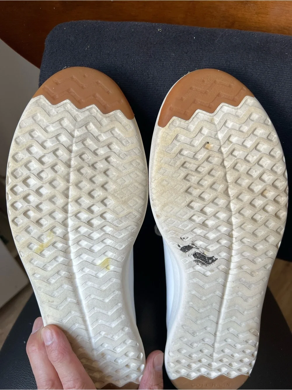 Men’s Cole Haan White Leather Lace-Up Sneakers GrandSeries EUC